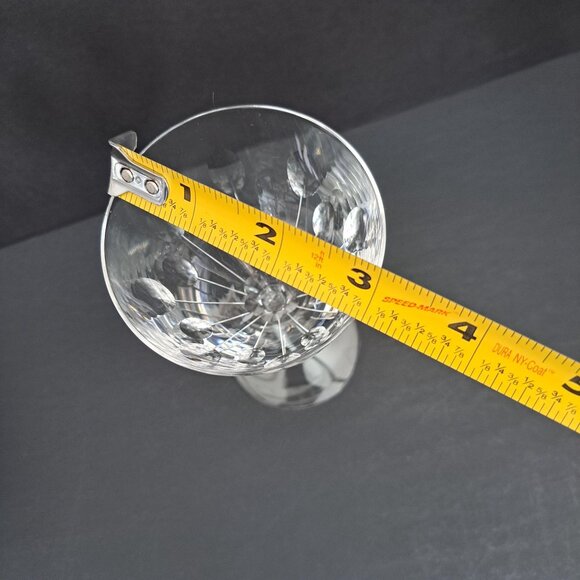 Val St Lambert Nestor Hamlet Wine Glass 5.75" Cut Crystal Belgium Vintage 1950s - Picture 11 of 12